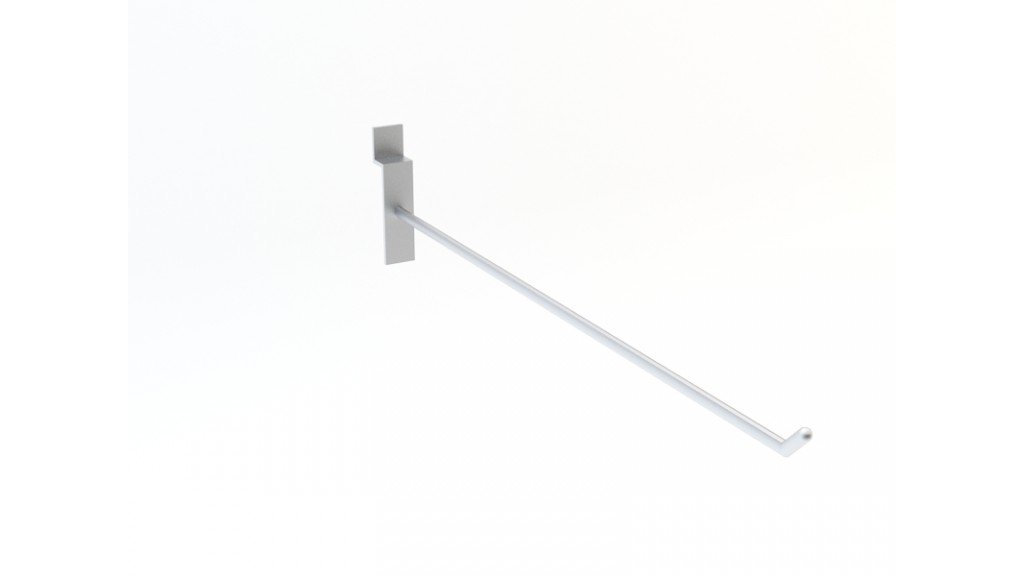 Rod bar, Oval, 30cm, Chrome
